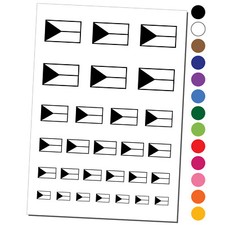 Czech Republic Flag Temporary Tattoo Water Resistant Set Collection