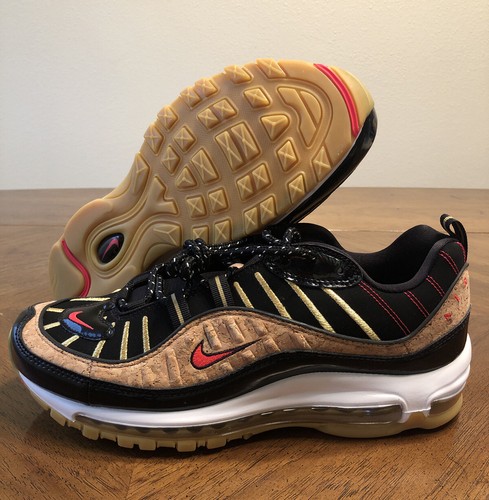 Nuevas Talla 8 para hombres Nike Air Max 98 Zapatos Deportivos Corcho Año  Nuevo Negro/Gum CT1173-001 | eBay