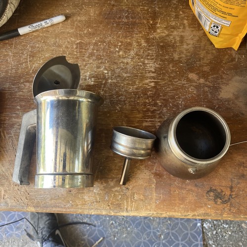 Vev T6 Espresso Coffee Pot 18/10 Stainless Steel Italy Inox Tuned By Bike Mechan - Picture 3 of 14