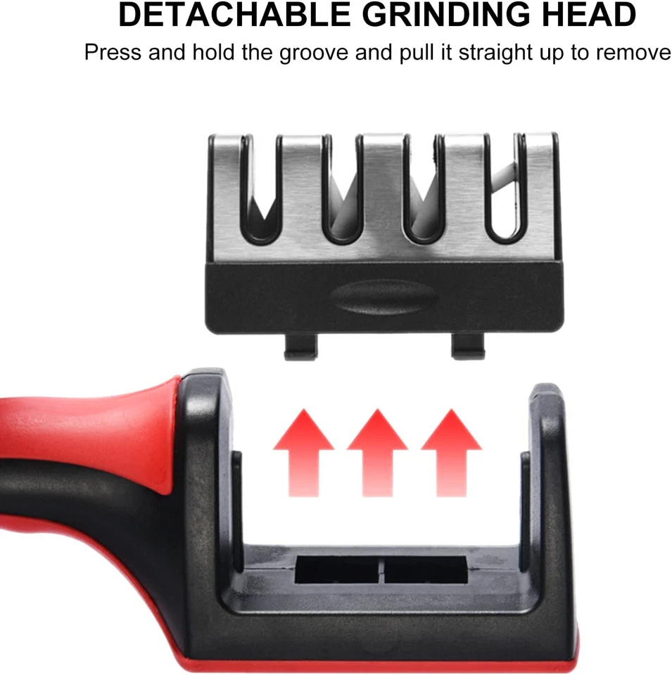 4 Stufen Küchen Messerschärfer Profi Keramik Diamant Stahl Schärfen - Bild 2 von 4