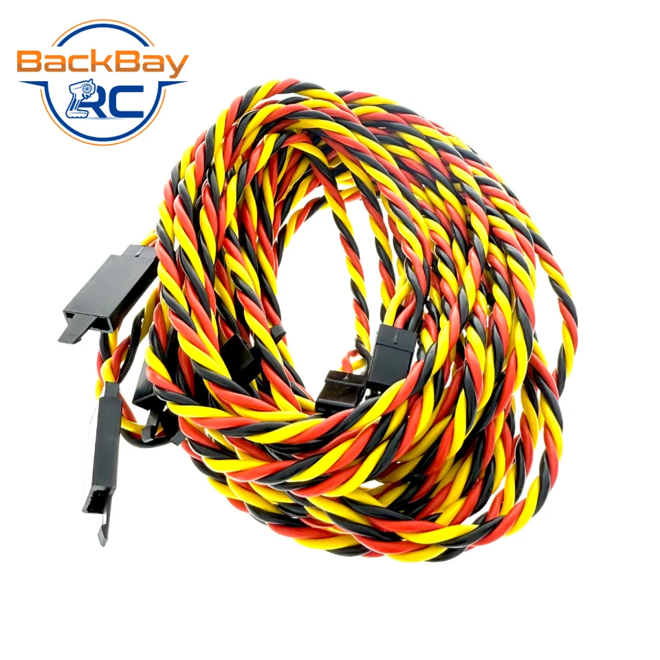 BackBayRC - 48in 20awg Universal (JR Futaba Compatible) Servo Extensions w/ Clip - Image 3 of 3