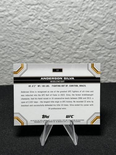 Réfracteur à prisme base UFC chromé 2024 Topps 1 - 200 - COMPLÉTEZ VOTRE SET - PYC - Photo 17/237