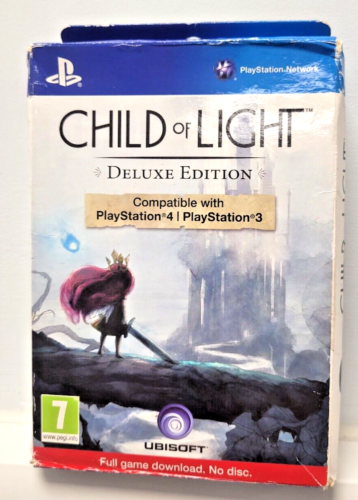 Child of Light Edition Deluxe PS3 & PS4 Ex-Display solo contenuto TATTY (NESSUN GIOCO) - Foto 1 di 4