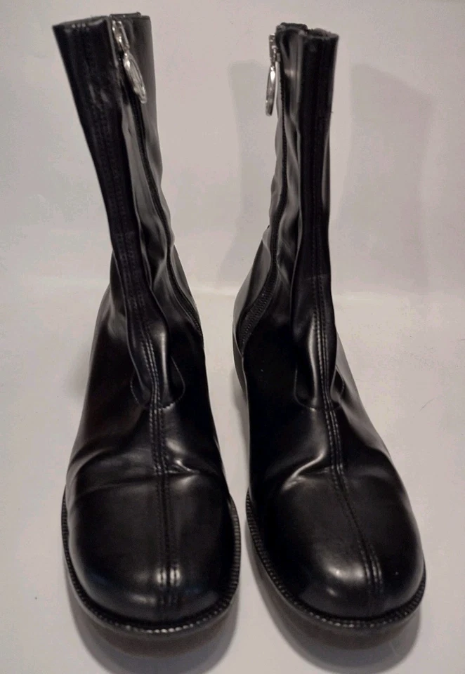 Lote de 2 pares de botas pretas Donald Pliner tamanho 7 M modelos Ninja e Naner - Imagem 4 de 4