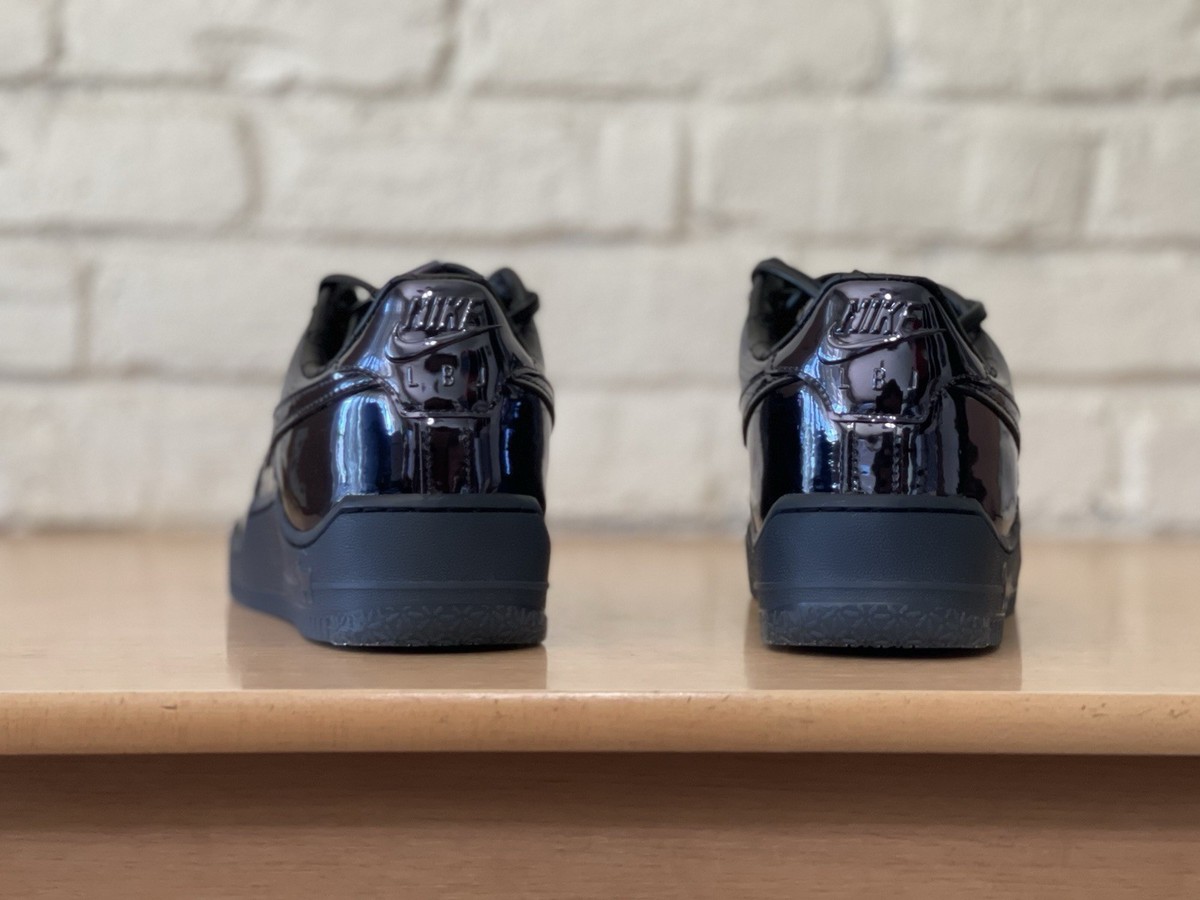 Nike Air Force 1 Low LeBron James Black Patent. SIZE 9 - IO6129-001 LeBron James x Nike Air Force 1 Low  main image 2