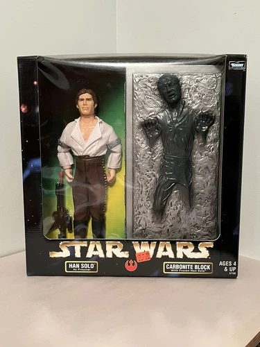 HAN SOLO & CARBONITE  BLOCK STAR WARS COLLECTION 12” Figure Set 1:6 Sealed MIB