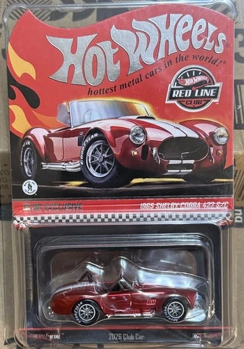 Hot Wheels 2026 RLC 1965 Shelby Cobra 427 S/C Redline Club New 2026