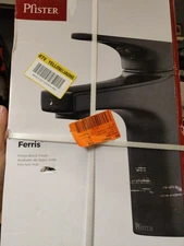 Pfister Ferris Matte Black Finish Single Control Bathroom Faucet Single Hole