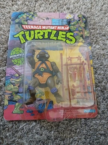 Tmnt Donatello Original 1988 Unpunched 10 Back Action Figure Ninja Turtles Don