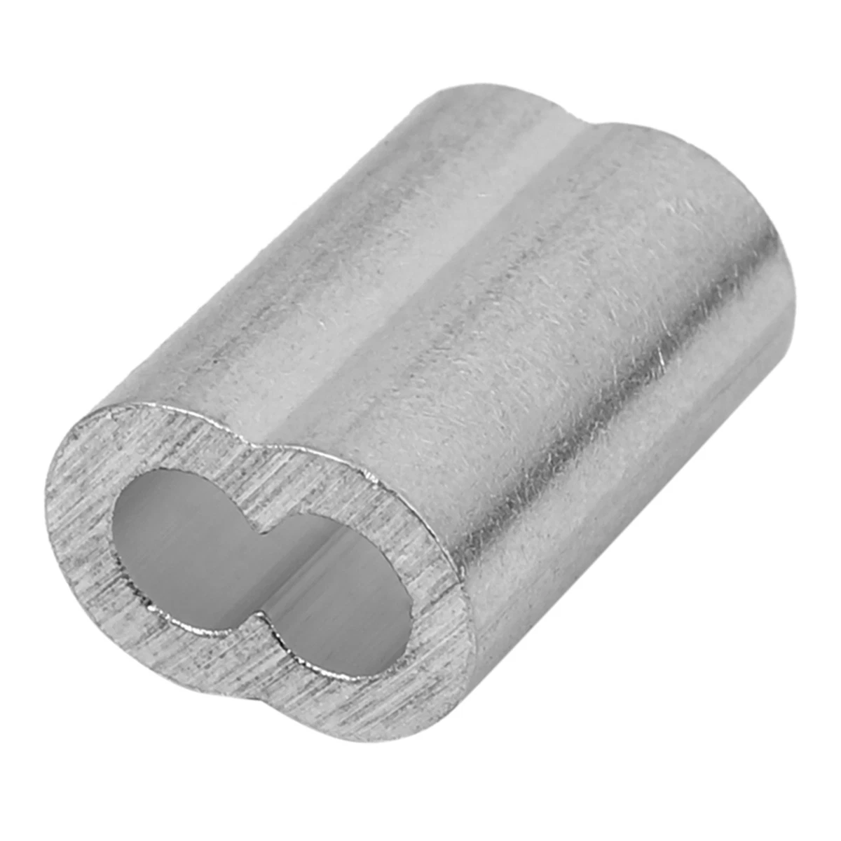 100Pcs 15mm Aluminum Hourglass Ferrules Sleeve Crimp for 3mm Wire Rope I7E48773
