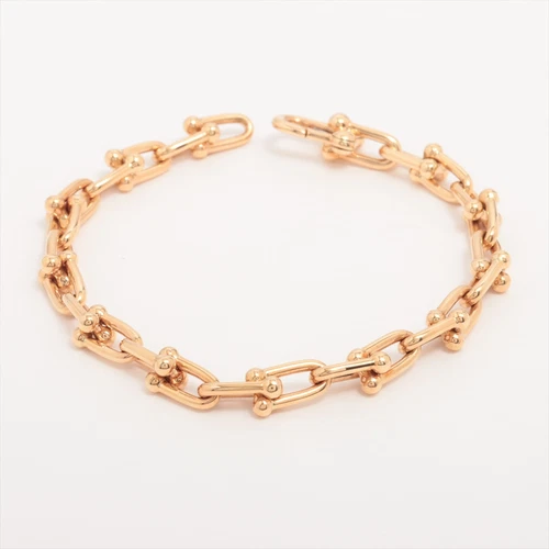 Tiffany Hardware Small link Bracelet 750(YG) 16.7g