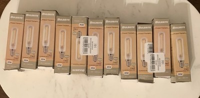 BULBRITE Thread Filament Mini T6 Clear Cadelabra Base E12 25W 120V Lot 11 RH