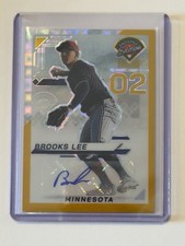 2025 Panini Prospect Edition Gold Brooks Lee Autograph 1/3 Minnesota Twins