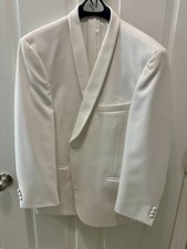 Michael Kors Men's White Shawl Collar Tuxedo Formal Dinner Jacket 44R