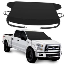 Extra Large Windshield Cover for Ice and Snow, Upgraded Thicken 71"*47"（Large)
