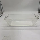 Vintage PYREX Clear Glass Bread Loaf Pan #214  USA 10.5x5.5x3.25” Larger Size