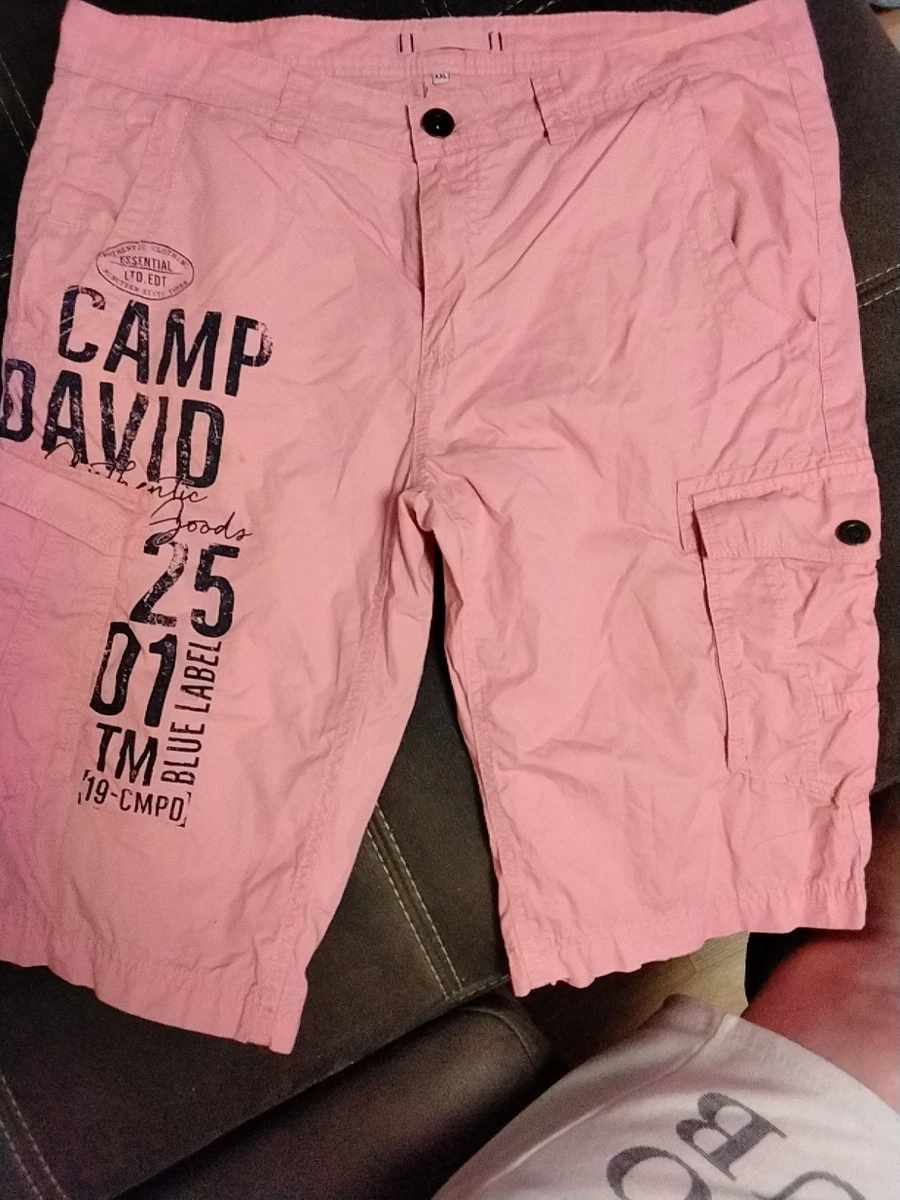 Camp David Herren Cargo Shorts Mit Logo-Tapes - Praktisch & Style Fr Den  Sommer