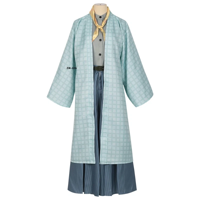 Anime Demon Slayer Tokitou Muichirou  Hallowen Party Cosplay Full Set Clothes - Image 3 of 4