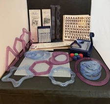 Creative Memories Big Lot  Cutting System Mat Blades Pens Punch Stickers Trimmer