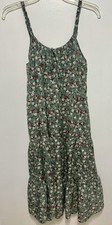 Hayden Los Angeles Medium Dress Midi Tiered Ruffle Floral Boho Cottagecore Farm