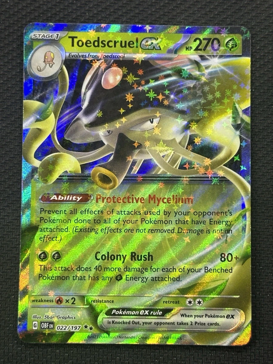 toedscruel ex pokemon card value Amazon.com: Toedscruel ex 022/197 Double Rare - Obsidian Flames