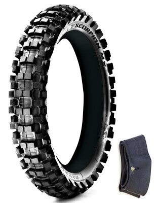 PIRELLI SCORPION OFF-ROAD DIRT REAR TIRE + TUBE 110/90-19 EXTRA X MX KAWASAKI 