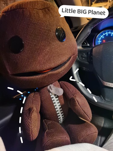 Muñeca de peluche colección Sackboy talla grande 22 pulgadas Little Big Planet regalo rara - Imagen 1 de 4