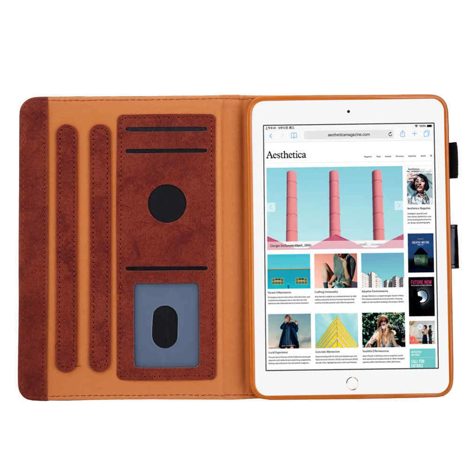 For iPad 8th 7th 6th 5th Gen/Mini/Air/Pro Magnetic Flip Leather Smart Case Cover - Image 2 of 4