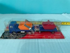 MAJORETTE SERIE 300 CAMION cassone RIBALTABILE e RIMORCHIO scarrabile metallo