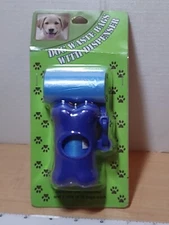 Dog Waste Bags w/Dispenser 2 Rolls of 20 Bags - 40 Bags ~ Clip on Collar