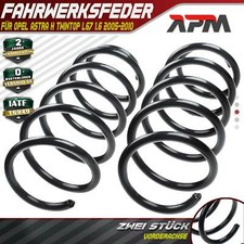 2x Federn Fahrwerksfeder Vorderachse für Opel Astra H Twintop L67 1.6 2005-2010 