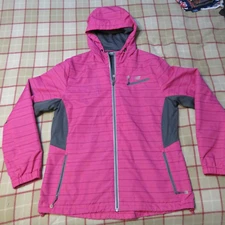 New Balance Womens L Hoodie Jacket  Performance Windbreaker Full Zip Pink