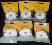 Lot 6 SCRUB DADDY Dish Daddy Dishwand Adapter Attaches to Smile Face Sponge/Wand