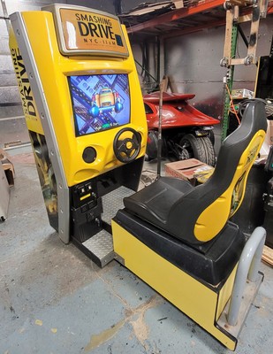 Smashing Drive Crazy Taxi Arcade Driving Maquina De Video Juego De Carreras Funciona Muy Bien Ebay