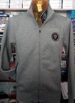 Men's Baci & Embracci Cotton Sweatshirt with Embroidered Logo and Art Pockets BAM1914