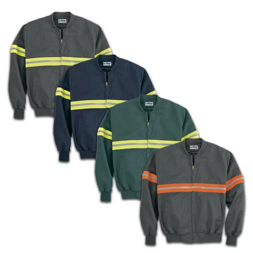 Enhanced Visibility Work Jacket (No Liner) Reflective Hi Vis Industrial Uniform - product listing photo
