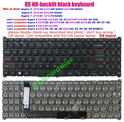 07195 Acer Aspire 5 N19C3 Ryzen 3 英語キー Amazon.com: WWGTMC Replacement Keyboard for Acer Aspire 5