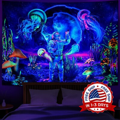 Tapiz de pared Tapiz espacial de galaxia de neón para colgar en la pared US NEW