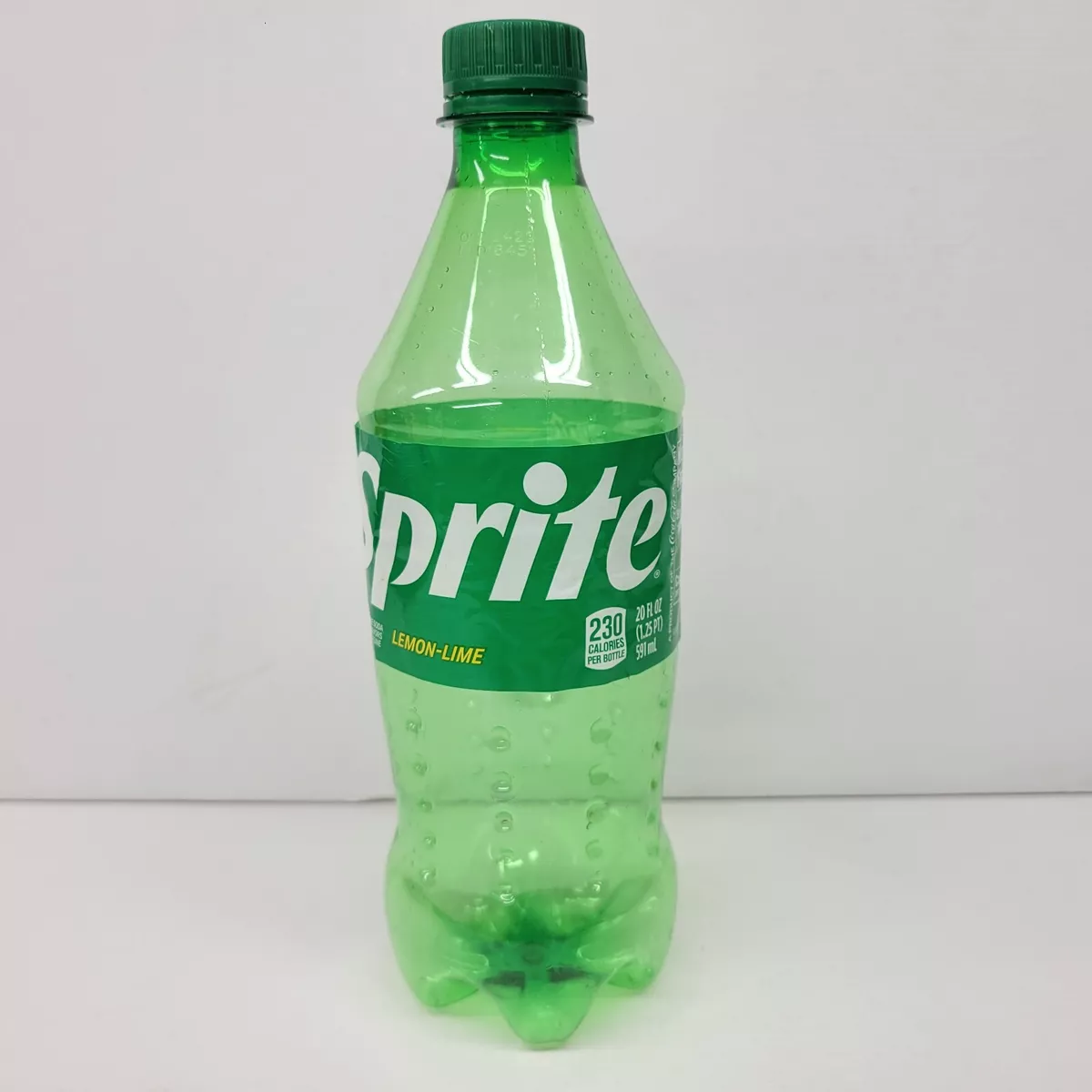 Sprite Soda Empty Green Plastic 20 OZ Bottle