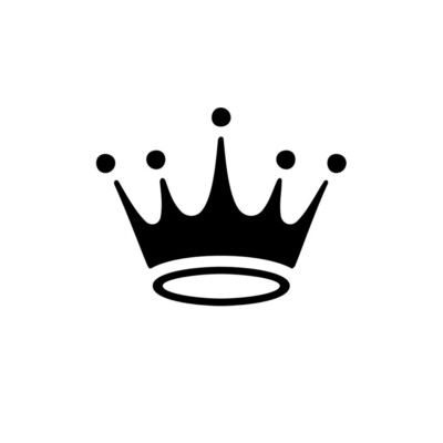 Computer Crown Sticker Modern Crown Vinyl Decal Sticker for Wall Door Gaming Laptop PC Car ...