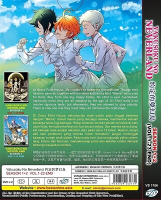 Yakusoku no Neverland (Season 1&2: VOL.1 - 23End) ~ All Region ~ English  Version