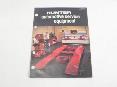 HUNTER AUTOMOTIVE SERVICE EQUIPMENT CATALOG COPYRIGHT 1981 FORM 1037T. 1-81