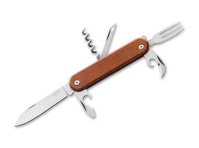 MKM Malga 6 MagnaCut Micarta Natural Taschenmesser Slipjoint Messer   01CC166
