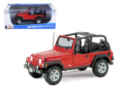 Maisto Jeep Rubicon レッド Jeep Wrangler Rubicon Red 1/18 Diecast Model Car by Maisto | eBay