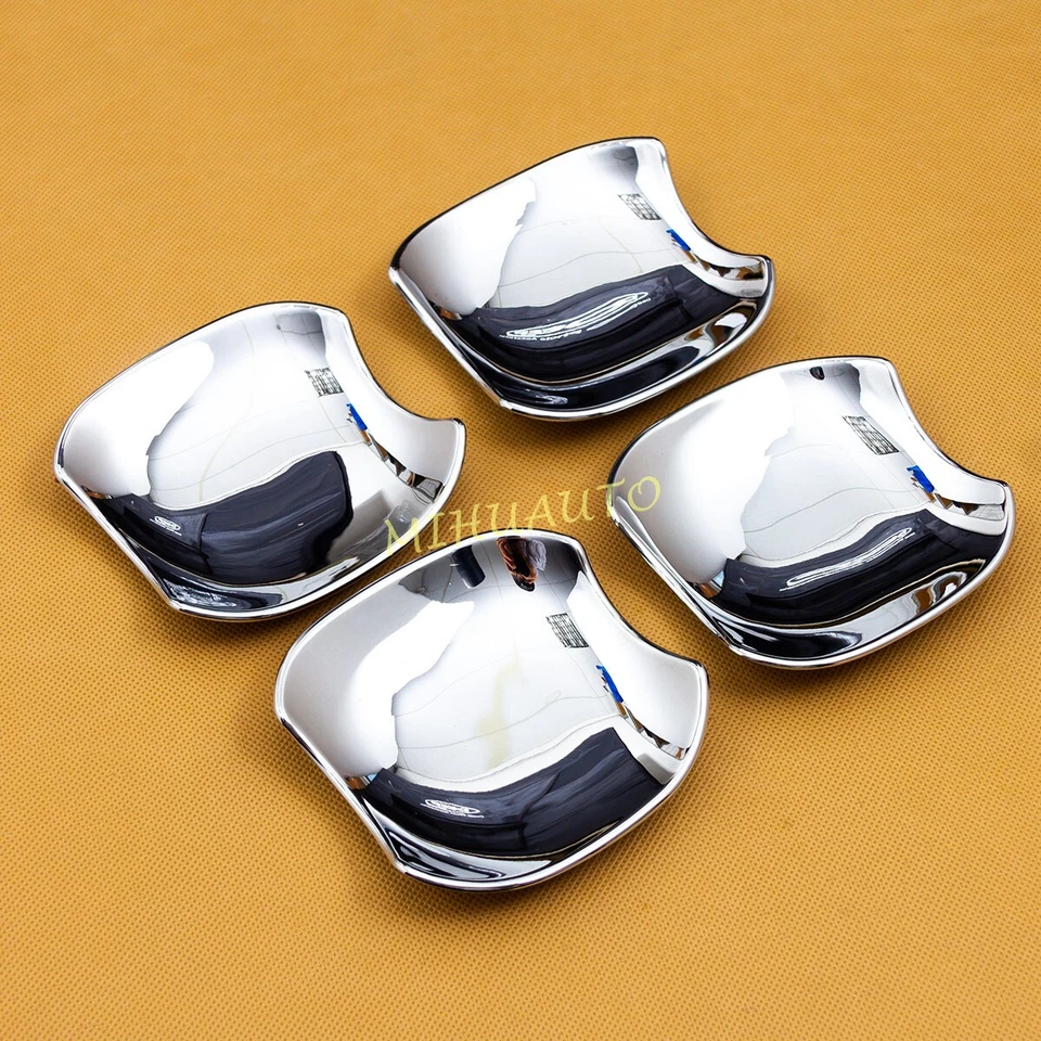 4x Adesivos Protetores de Copo Cromados para Maçaneta de Porta de Carro para Toyota Camry 2018-2025 - Imagem 3 de 4