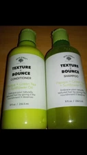 Bolero Texture+Bounce Shampoo & Conditioner Papaya Green Tea Sunflower Oil 8 oz.