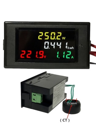 AC 80-300V LCD Digital 100A Volt Watt Leistung Kwh Meter Amperemeter Voltmeter Proper S