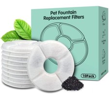 10pk Replacement Filters for Cat, Pet Fountain Not For Catit