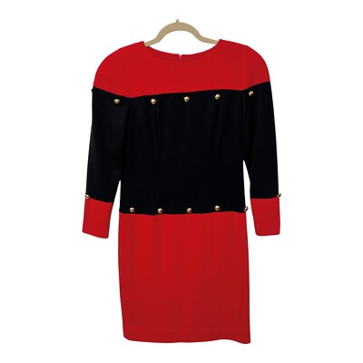 petite red sheath dress Ann Taylor Petite Split Neck Sheath Dress Size 4 Rose Clay Women's