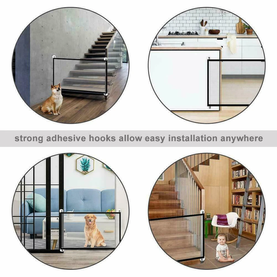 Türschutzgitter Treppengitter Baby Tür Treppenschutzgitter Hundetür Türgitter DE - Bild 3 von 4